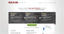 Desktop Screenshot of maxum.pl